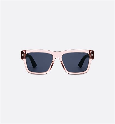 dior transparent khaki glasses|Dior3D S2I Transparent Pink Rectangular Sunglasses .